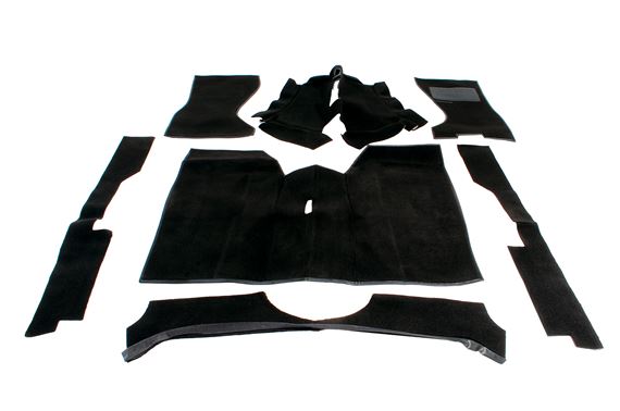 Tufted Carpet Set - Black - LHD - Triumph Herald All Models - RH5053BLACK